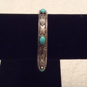 Sterling Silver and Turquoise Bangle Bracelet